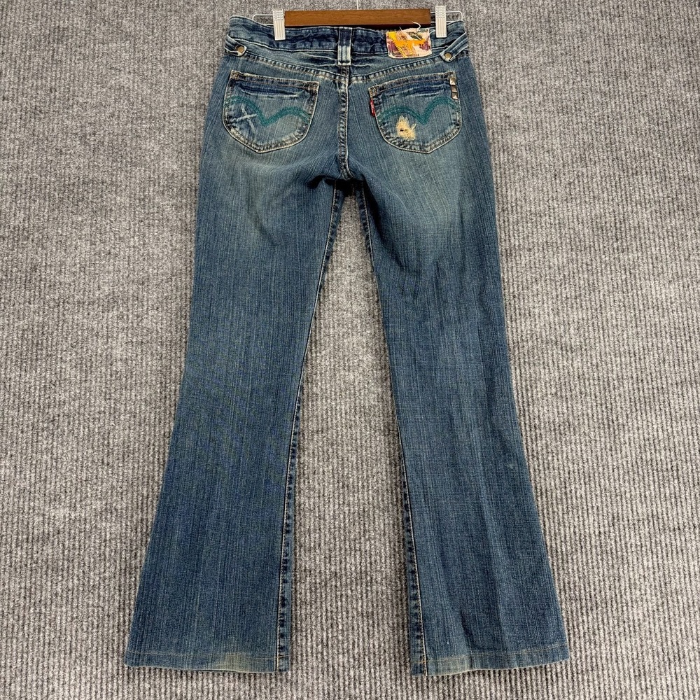 Vintage Y2K Levi's 518 Superlow bootcut jeans women's 3M distressed flare
